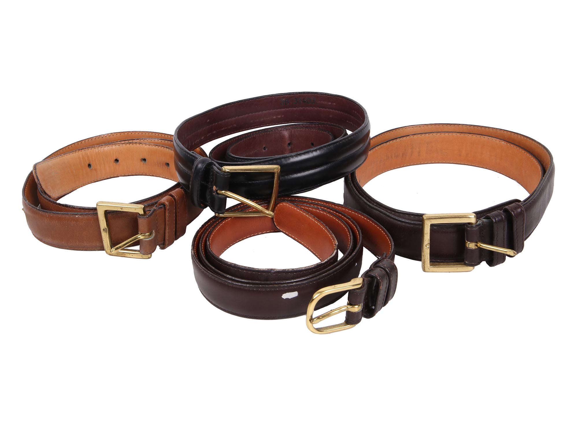 LEATHER BELTS THREE BY COACH ONE BY BRIGHTON PIC-